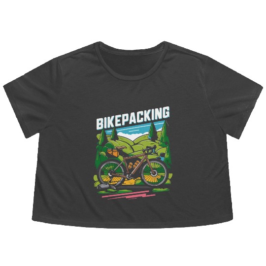 Bikepacking Adventure: Gravel Bike and Nature Flowy Cropped Tees