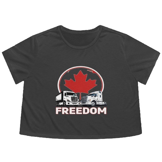 Truckers Freedom Flowy Cropped Tees