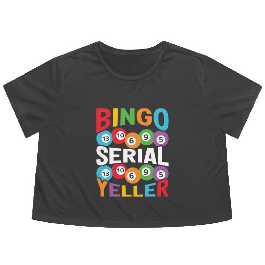Bingo Serial Yeller Flowy Cropped Tees
