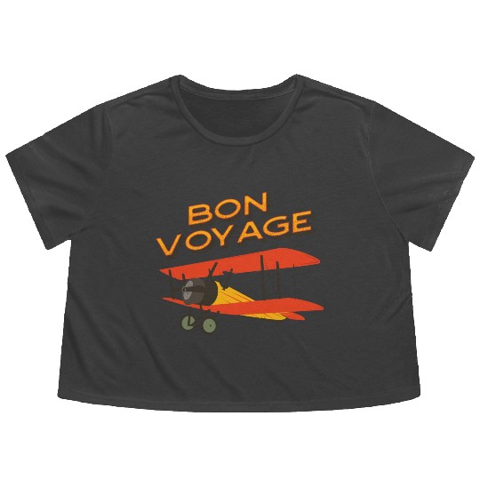 Bon Voyage Flowy Cropped Tees