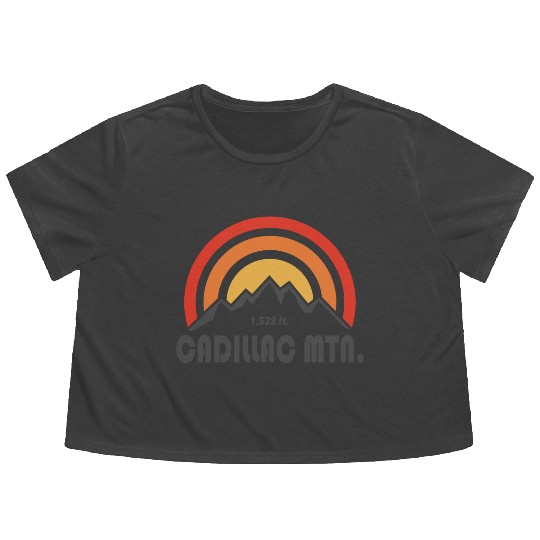 Cadillac Mountain Acadia National Park Flowy Cropped Tees