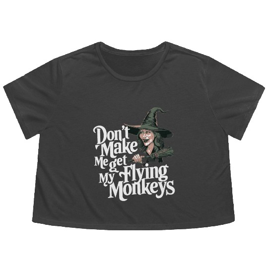 Wicked Witch Flying Monkeys Flowy Cropped Tees
