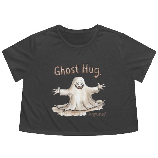Ghost Hug, Anyone? Flowy Cropped Tees