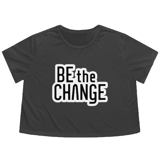 Be the Change Flowy Cropped Tees