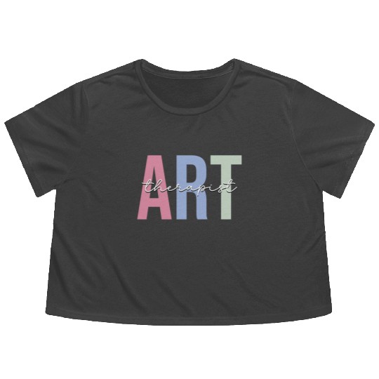 Art Therapy Art Teacher Flowy Cropped Tees