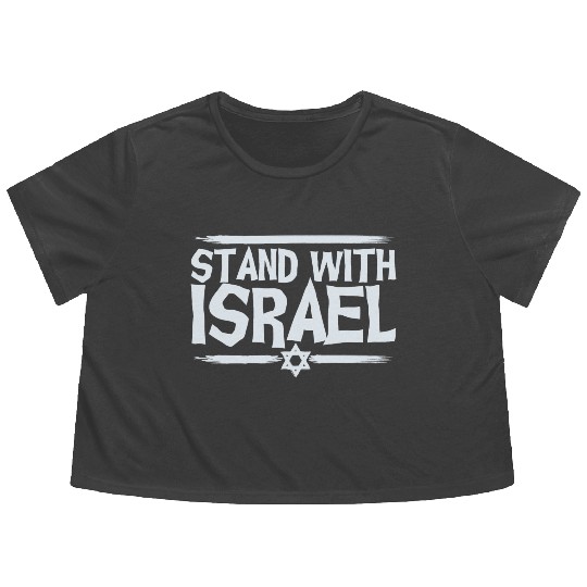 Stand With Israel Flowy Cropped Tees