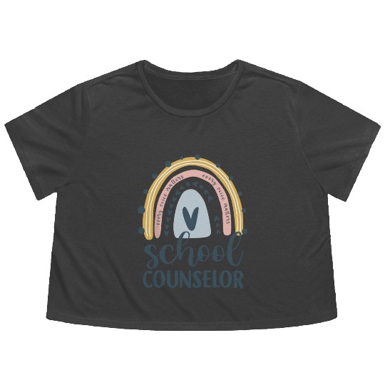 School Counselor Every Voice Matters Elementary Flowy Cropped Tees
