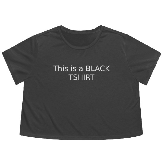 Funny Black Friends Family Joke Flowy Cropped Tees