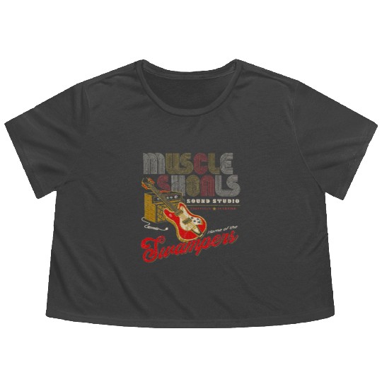 Muscle Shoals Sound Guitar Music Lovers Flowy Cropped Tees