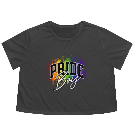 Love Is Love Pride Colors Of Rainbow Equality fun Flowy Cropped Tees