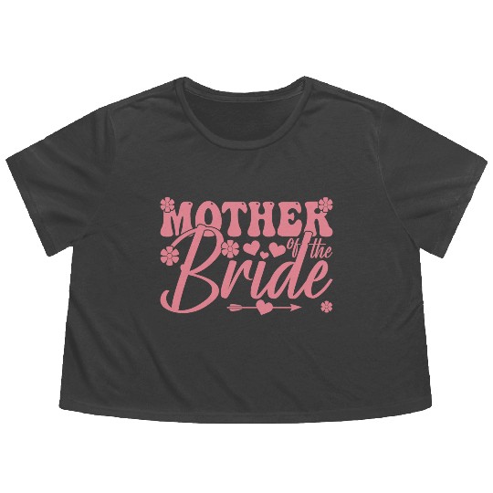 Mother of The Bride Flowy Cropped Tees