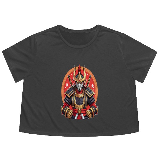 Samurai of the Rising Sun Flowy Cropped Tees