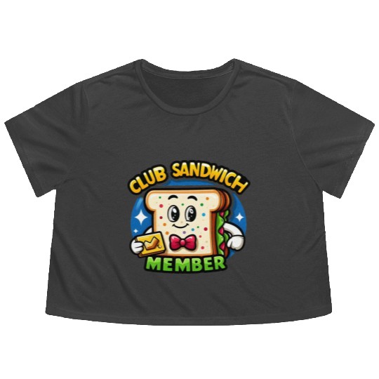 The Club Sandwich Member Flowy Cropped Tees