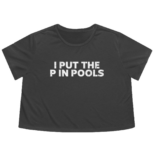 Pools Meme Swimming Spring Break Flowy Cropped Tees