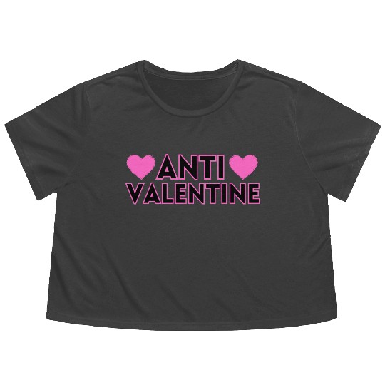 ANTI VALENTINE Flowy Cropped Tees