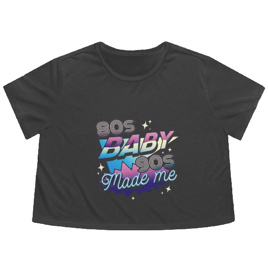80s music,80s fashion lovers Flowy Cropped Tees