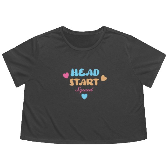 Head Start Squad Homeschool Back to School Flowy Cropped Tees