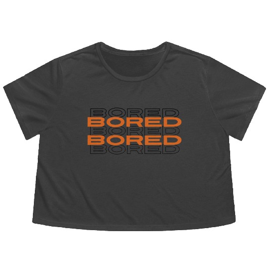 Bored Flowy Cropped Tees