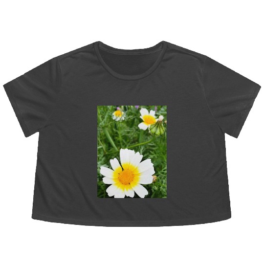 Summer Bloom Flowy Cropped Tees