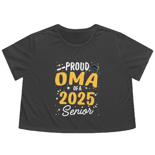 2025 Senior Graduation Class Premium Flowy Cropped Tees