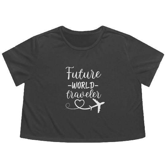 Future World Traveler Family Reveng Baby Flowy Cropped Tees