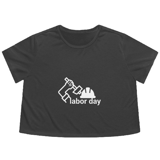 Labor day Flowy Cropped Tees