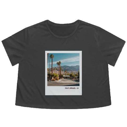 Mono Enterprises "Travels" Palm Springs #3 Flowy Cropped Tees