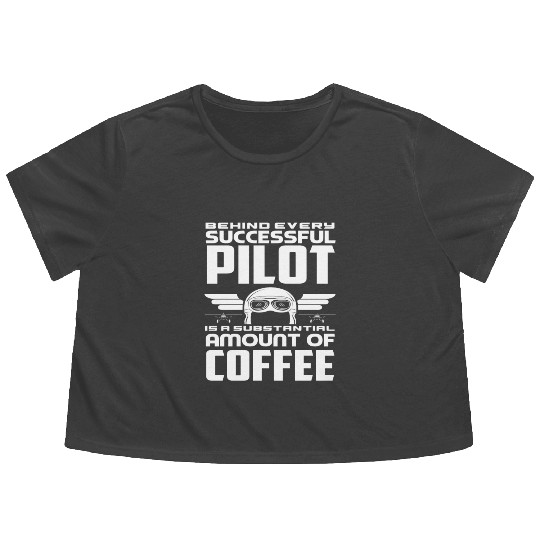 Pilot Coffee Pilots Flowy Cropped Tees