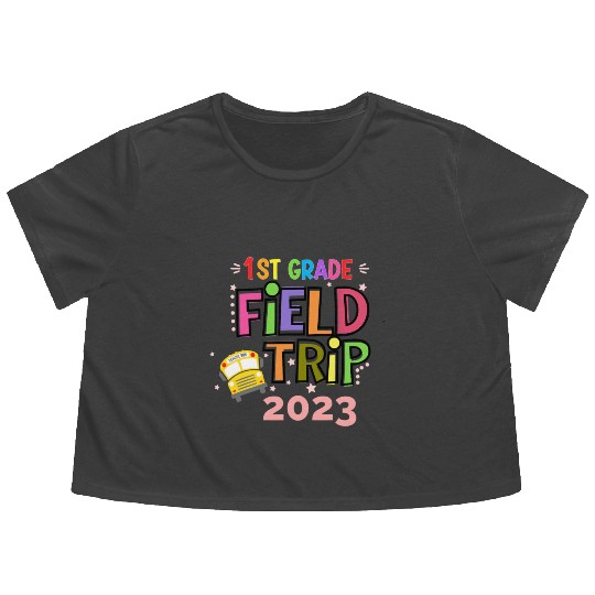 1st grade field trip 2023 classroom teacher Flowy Cropped Tees