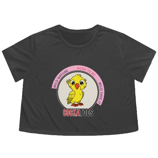 Wild Nature - Born to Be Wild Save It Flowy Cropped Tees