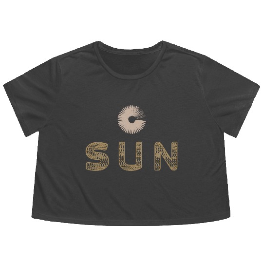 sun Flowy Cropped Tees, Sun Flowy Cropped Tees, Flowy Cropped Tees, Celestial, Vintage