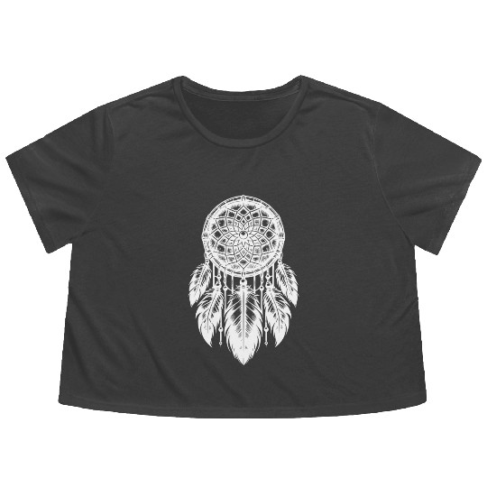 Classic Dreamcatcher America Style Flowy Cropped Tees