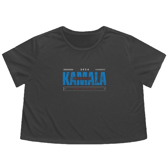 Kamala Harris for President 2024 Flowy Cropped Tees
