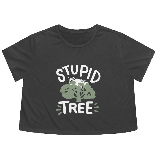 Drone Pilot RC Quadcopter Flowy Cropped Tees