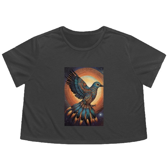 The Bird of Paradise Flowy Cropped Tees