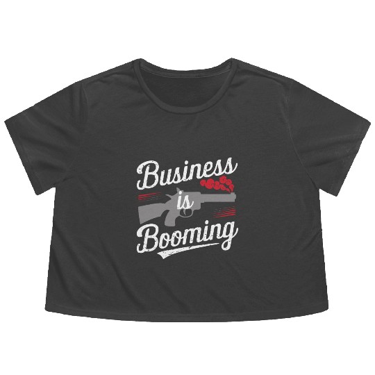Mobster Gangster Mafia Organized Crime Boss Flowy Cropped Tees