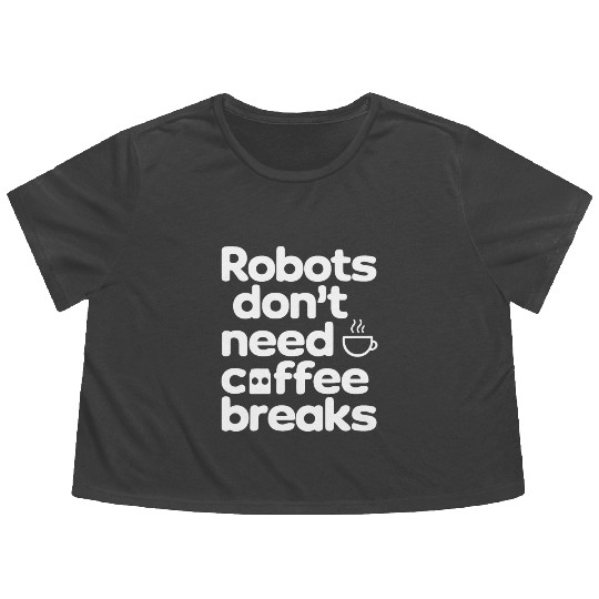 Robotics AI Automation Machine Learning Flowy Cropped Tees