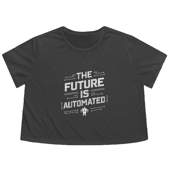 Robotics AI Automation Machine Learning Flowy Cropped Tees