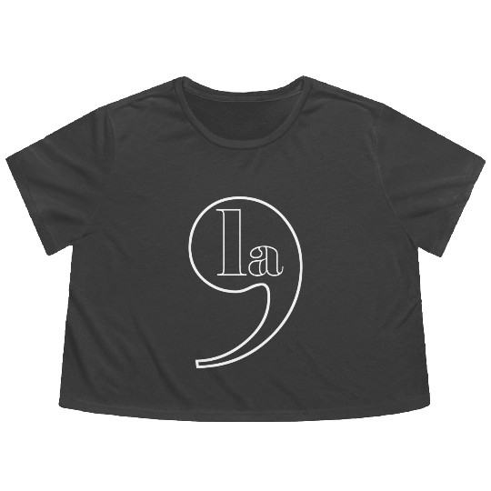 ‘la - Comma La - Kamala Harris 2024 Election USA Flowy Cropped Tees