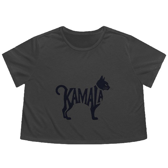 Kamala Harris 2024 | Feminist Cat Ladies Meme Tees Flowy Cropped Tees