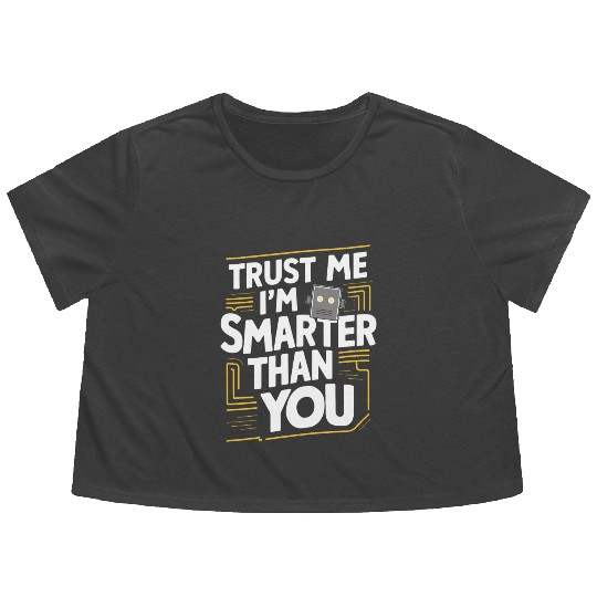 Robotics AI Automation Machine Learning Flowy Cropped Tees