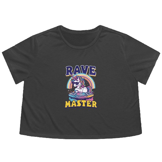 EDM Festival Rave Master Flowy Cropped Tees