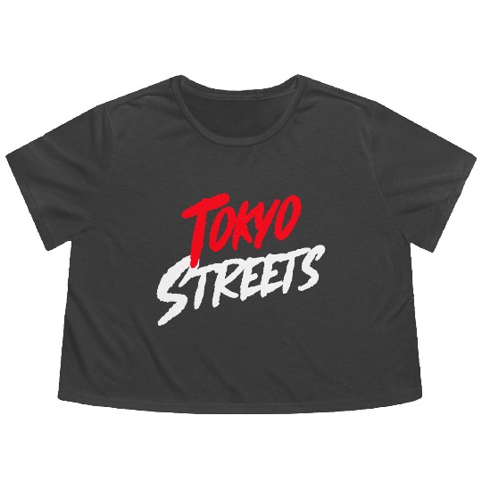 Tokyo Streets Flowy Cropped Tees