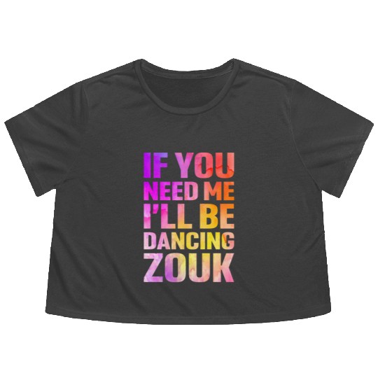 Zouk Dance Festival Design for Zouk Dancer Flowy Cropped Tees