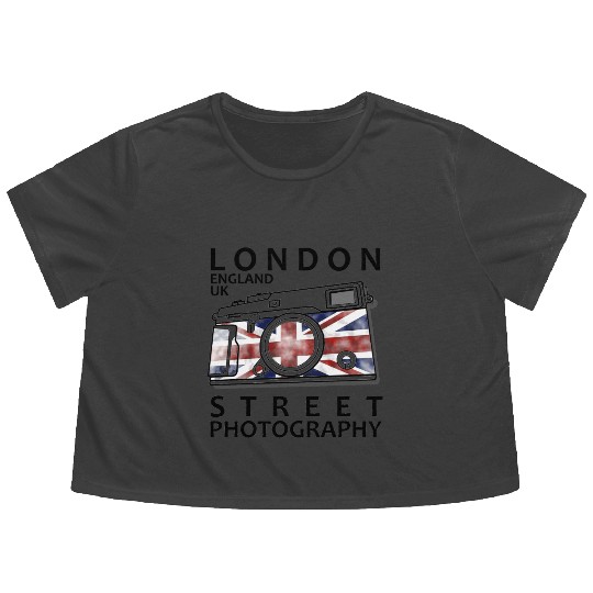 London Street Photography Flowy Cropped Tees