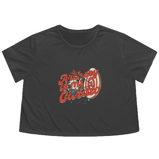 Archery is my cardio Archer Flowy Cropped Tees