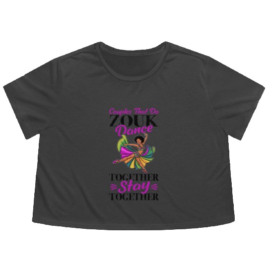 Zouk Dance Festival Design for Zouk Dancer Flowy Cropped Tees