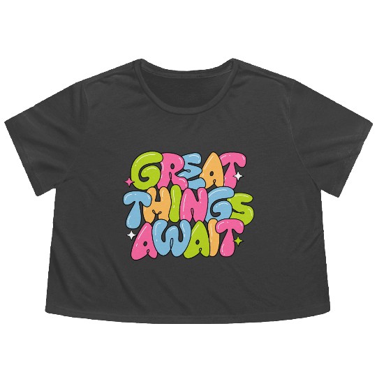 Orange Black Astronaut Retro Business Flowy Cropped Tees 1