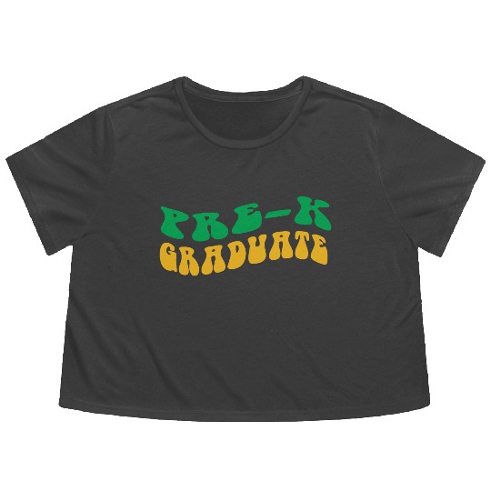 Back To School Pre k Graduate Flowy Cropped Tees