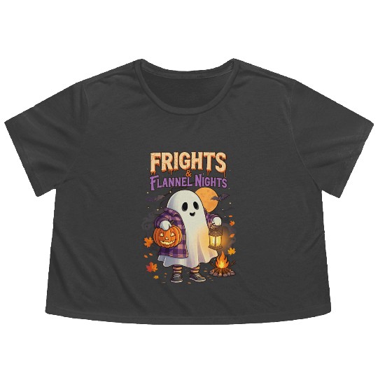 Frights & Flannel Nights | by Asarteon Flowy Cropped Tees
